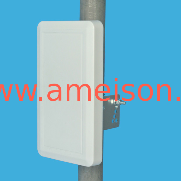 AMEISON 2400-2500MHz Directional WIFI Flat Patch Panel MIMO Antenna with 2*N female